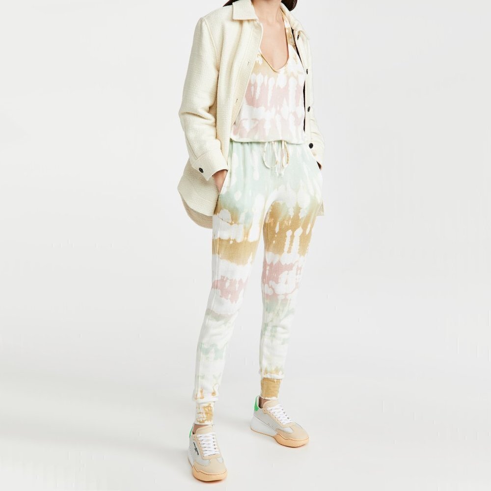 NWT Young Fabulous & Broke Eberhart soft pastels tie dye jumpsuit, XS or M